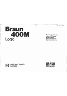 Braun (Flash) 400 M Logic manual. Camera Instructions.